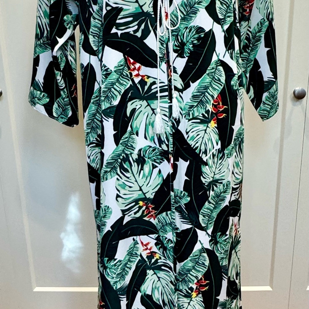 Rachel Zoe Leaf Print Kimono